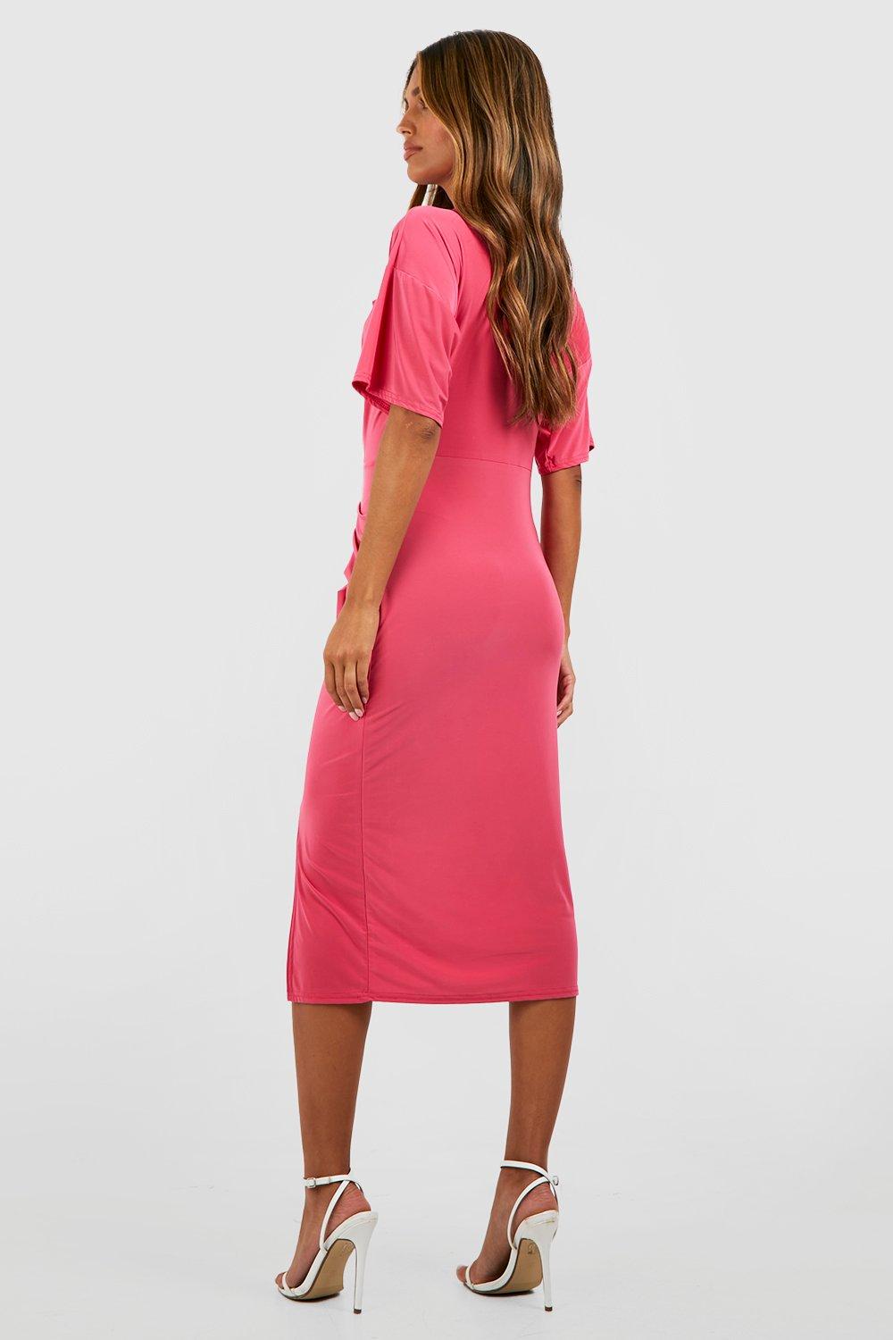 Hot pink 2025 slinky dress